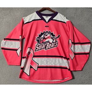 Orlando Solar Bears Jersey Shirt Adult Small Rare Pink - Fight Breast Cancer
